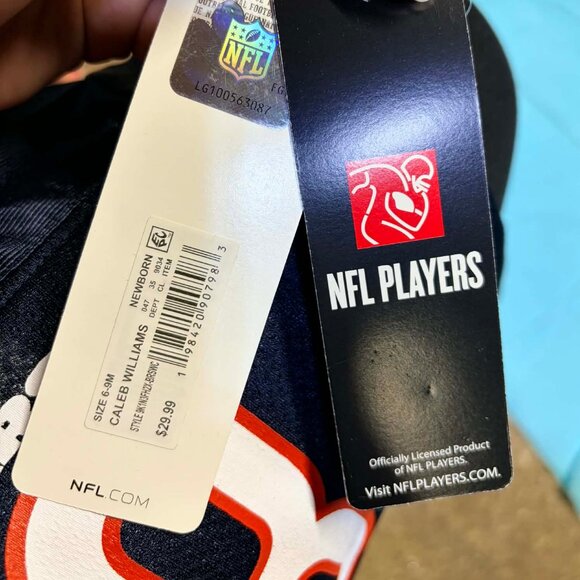 NFL Bears Onesie #18 Williams NB NWT - Picture 4 of 4